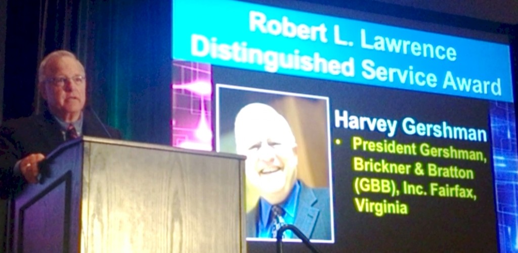 Harvey Gershman's acceptance speech during SWANA's Awards Breakfast at WASTECON.