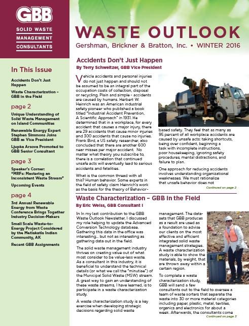 GBB Waste Outlook Newsletter