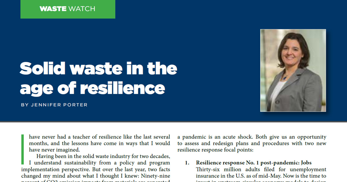 Solid Waste in the Age of Resilience