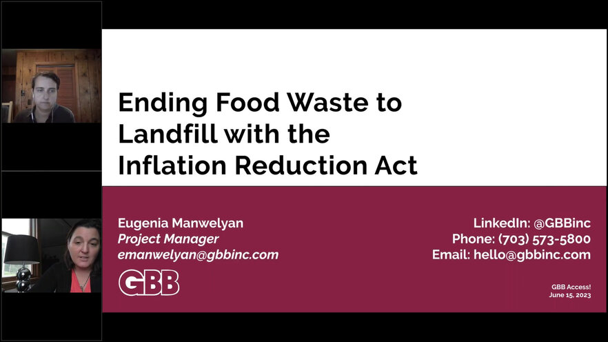 Ending Food Waste to Landfill with the Inflation Reduction