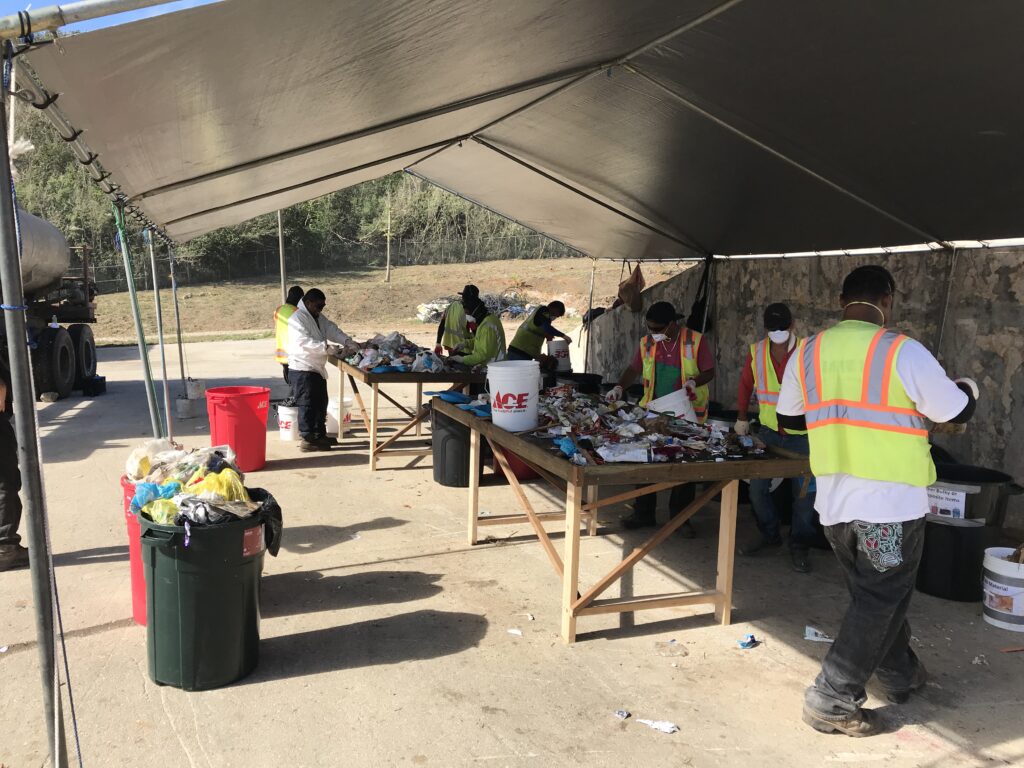 Waste characterization study by the GBB Project Team in Saipan.