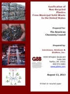 Report on Conversion of Waste Into Energy via Emerging Gasification Technologies